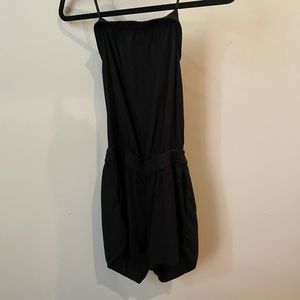 Aritzia Strapless Black Romper
